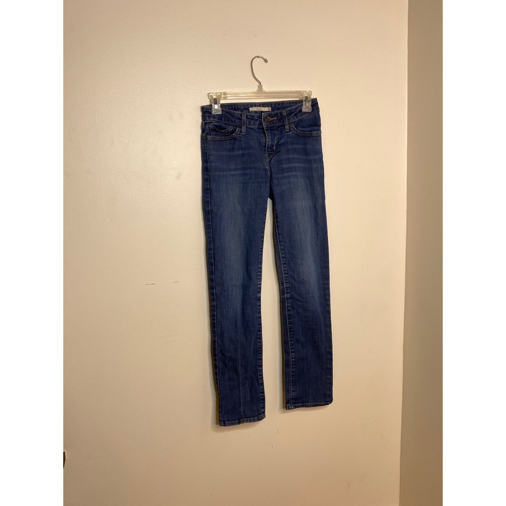 Levi's Women's Straight Leg Jeans in Dark Blue Wash